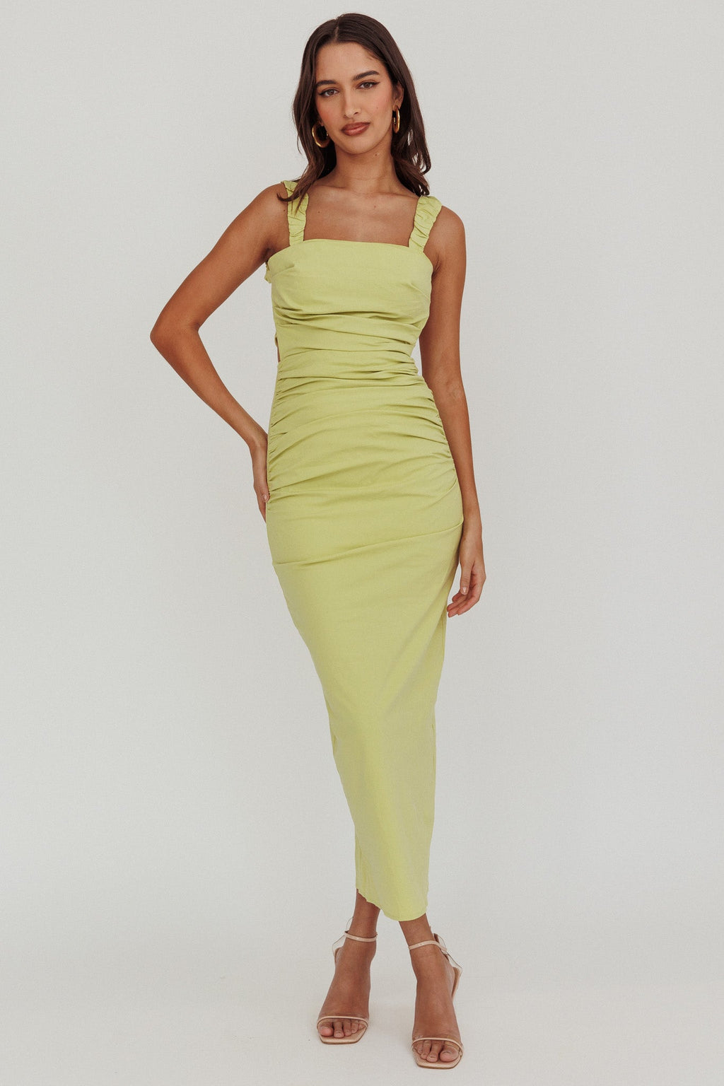 Dream Crush Lace-Up Back Maxi Dress