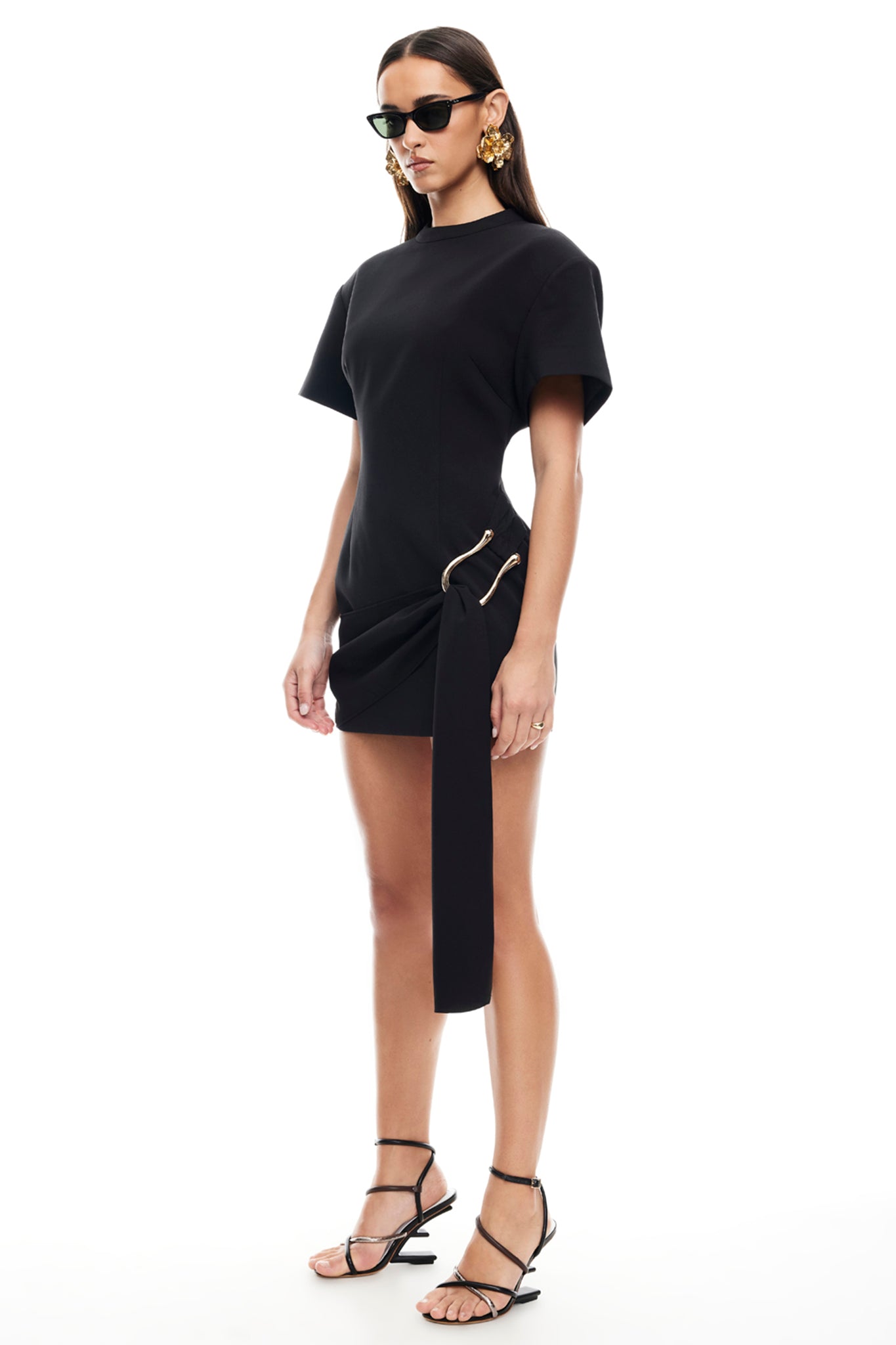 LIONESS Martini Mini Dress Onyx